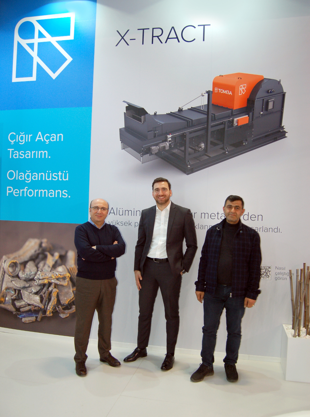 Murat Kervancıoğlu_Okal Metal Co-founder & Oral Çimsöken_TOMRA Recycling & Servet Osanmaz_Okal Metal Co-founder